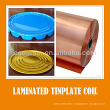 PET film laminate tinplate varnish coil for metal package